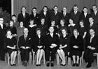 Abschlussjahrgang 1961 mit Kollegium