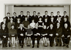 Abschlussjahrgang 1964 mit Kollegium